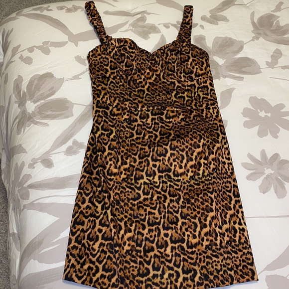 𝗡𝗪𝗧 𝗭𝗮𝗿𝗮 • Animal Print Dress - Picture 10 of 16